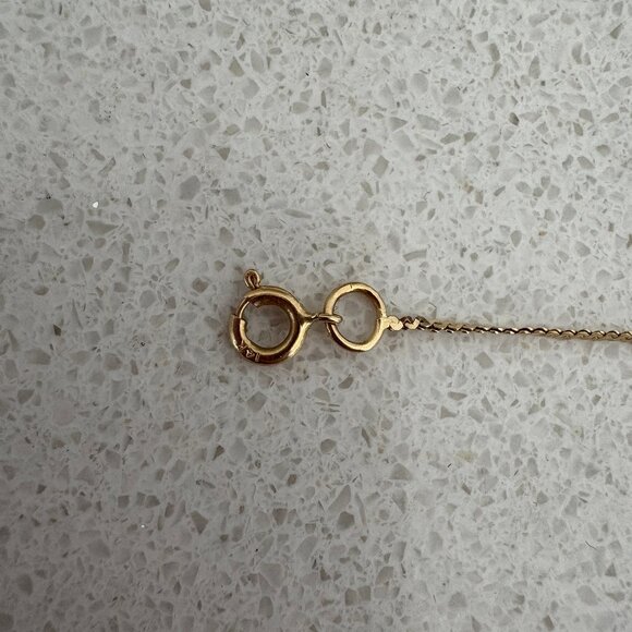 14K Solid Gold Dainty Bracelet - 7 Inches - Picture 4 of 7